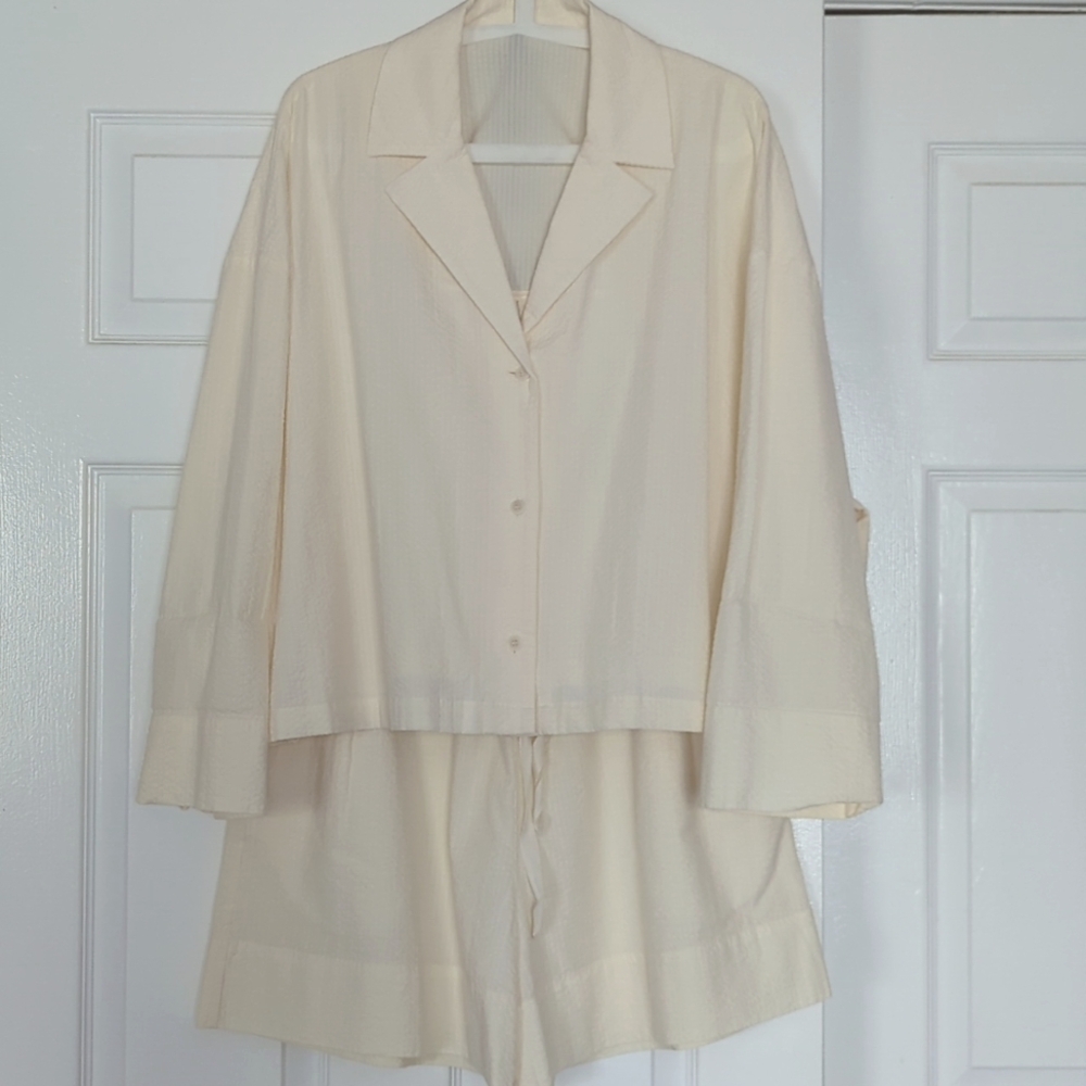 Cos Oversized Seersucker Pajamas Set